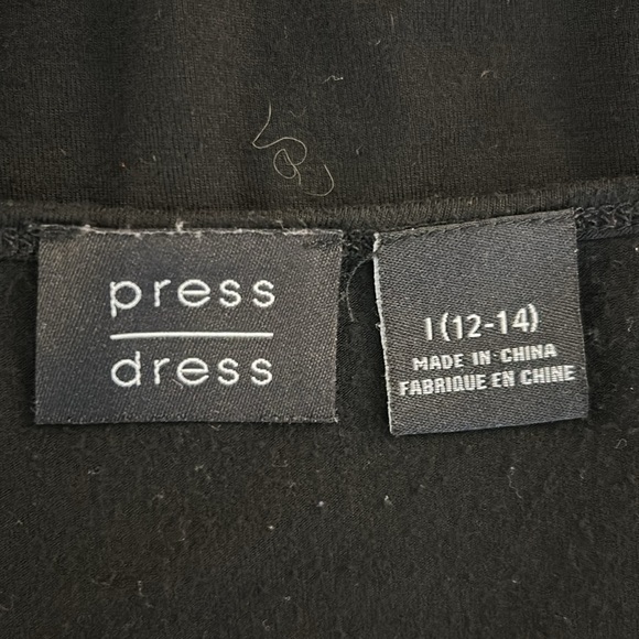 Press Dress Black Casual Summer Spring Flowy Casual Comfy Dress Size Large 12/14 - Picture 5 of 6